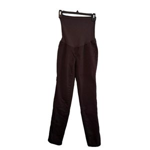 Motherhood Maternity Full Panel Black Stretchy Pants Size Medium